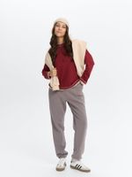 Лонгслив "НЕ идеальная" с контрастной отделкой женский