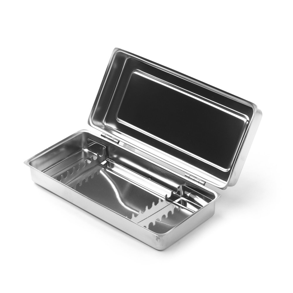 Лоток стоматологический с крышкой ЛМСК 195*90 на 8-инструментов (ст.304) МЕДИКОН