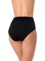 Высокие трусики из нейлона с лазерной обработкой краев (Размер: XXXL) (Цвет: черный)