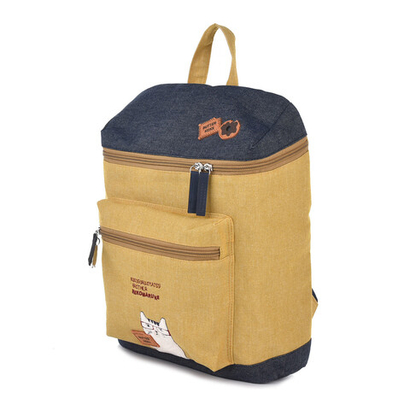 Рюкзак NEKOMARUKE "BUTTER KEKS", желтый, 23-6521-2, KUSUGURU