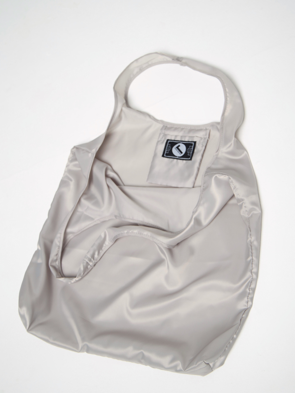 шоппер легкий из подкладки город горький серый бежевый