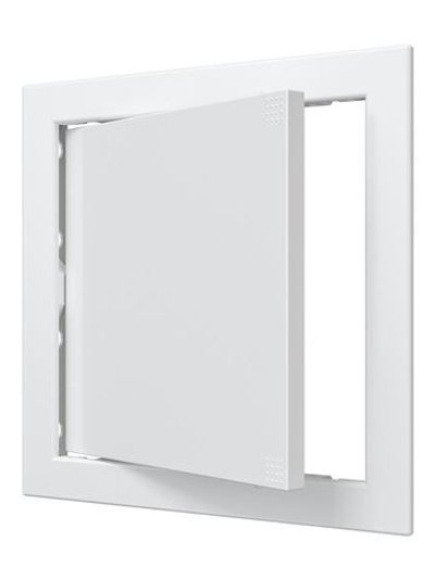 Люк ревизионный Л фланец 196х196 нажимной 218х218 пластик EVECS