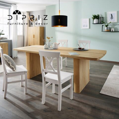 Стол обеденный 220х100 Розенбург из массива дуба на ножках