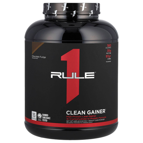 Rule One Proteins, Clean Gainer, шоколадная помадка, 2,24 кг (4,93 фунта)
