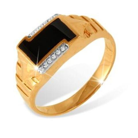 Кольцо из золота с фианитами