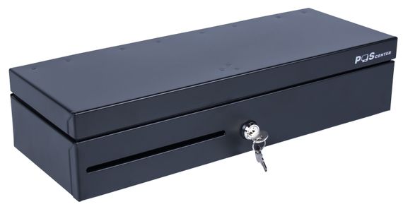 Денежный ящик POScenter 460E 460x170x100, распайка &quot;Epson/АТОЛ, без датчика открытой крышки&quot;, черный