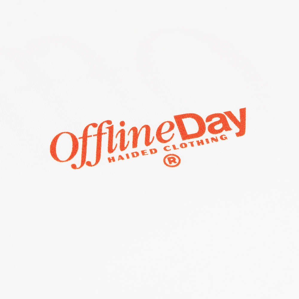 Футболка HAIDED OFFLINE DAY Ecru