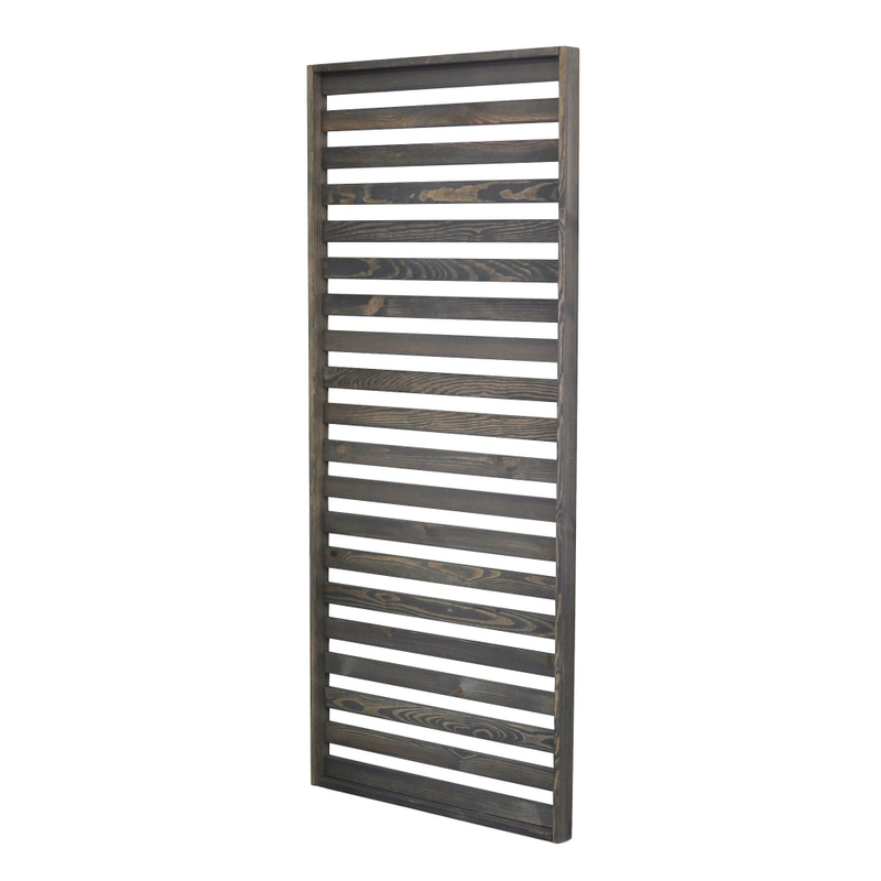 Панель для стен, 76х5х177, Эпларо, вешалка настенная, для балкона и прихожей, массив дерева, графит, Dipriz