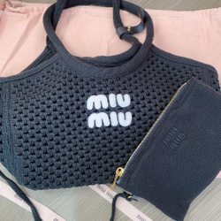 Miu Miu IVY Mesh Cotton Bag