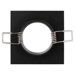 KL57 SL/BK Светильник ЭРА литой алюминевый MR16,12V/220V, 50W серебро/черный