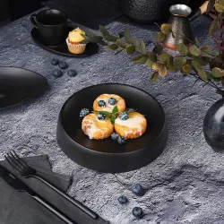 Блюдо круглое d 20 см h4 см Smooth Black Raw Stellar P.L. Proff Cuisine [4]
