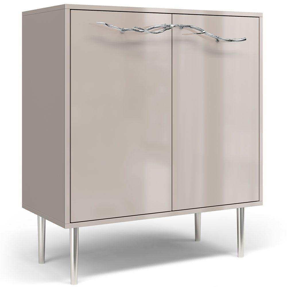 Комод Арт Колор Стайл Сильвер с 2 полками Серый агат