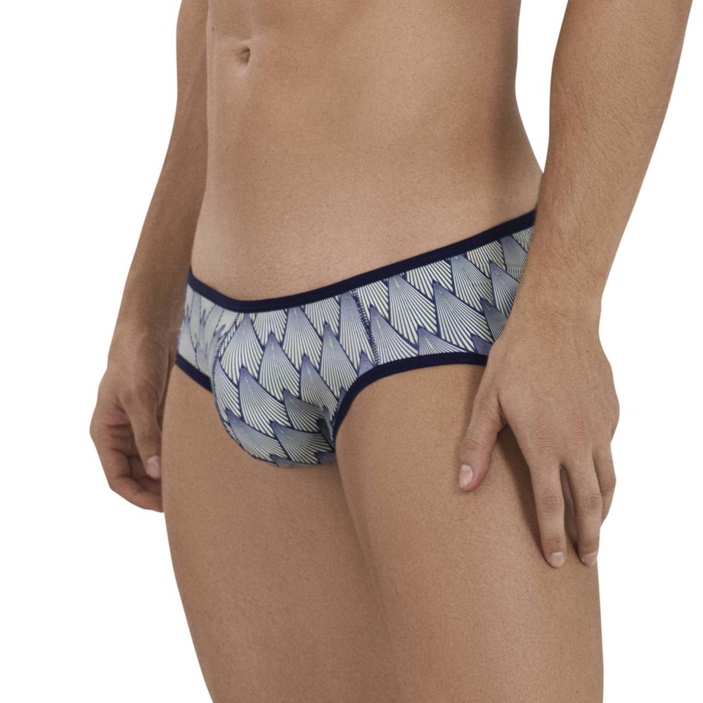 Мужские трусы джоки желтые с темно-синим принтом Clever SUBLIME JOCKSTRAP 114403