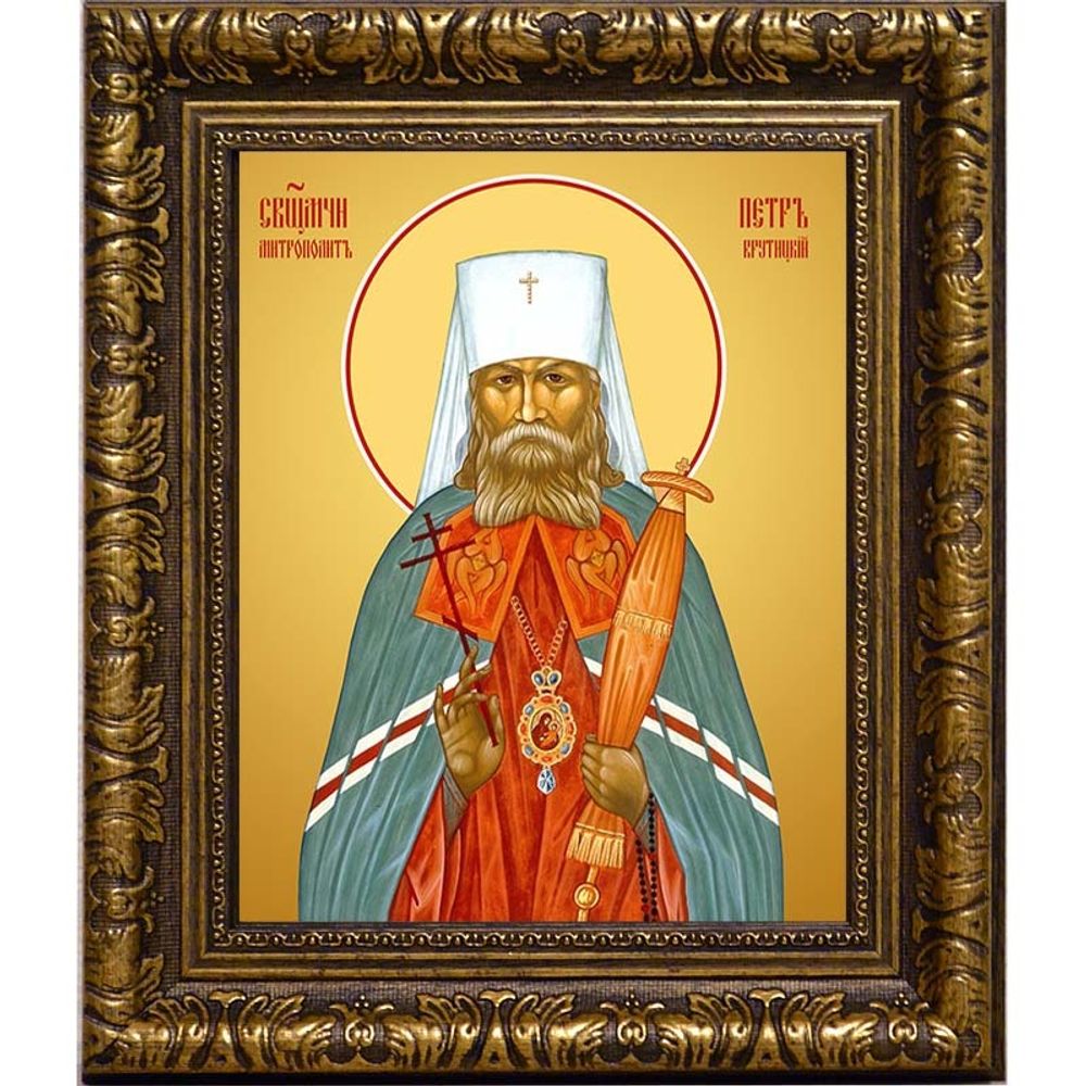 Петр (Полянский) Крутицкий, священномученик митрополит. Икона на холсте.