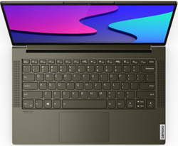 Ультрабук Lenovo Yoga Slim 7 14IIL05 14;(1920x1080)IPS/ i5-1035G4(1.1ГГц)/ 16Гб/ 1Тб SSD/ Iris Plus Graphics/ нет DVD/ Win10 / Зеленый 82A1008BRU