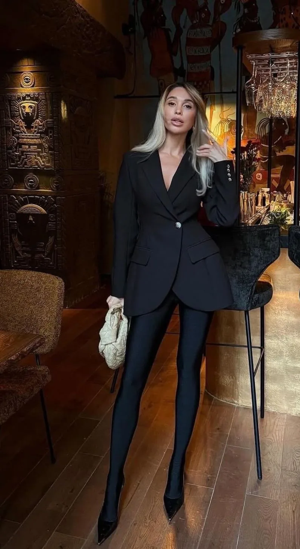 Лосины с закрытым мысом из бифлекса shine