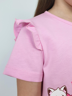 02-154-1 Комплект для девочки (футболка+ бриджи)