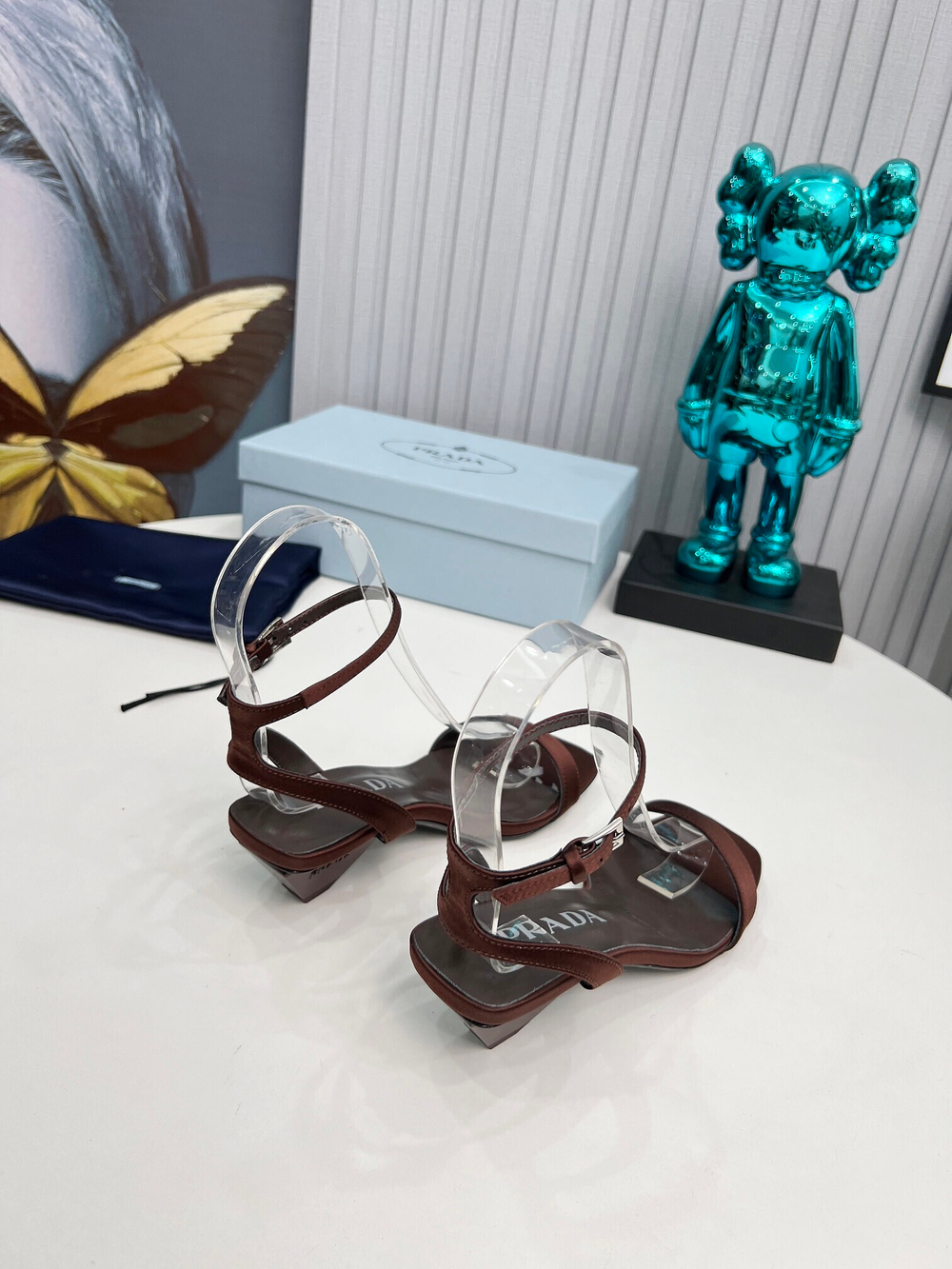 Prada Satin Sandals