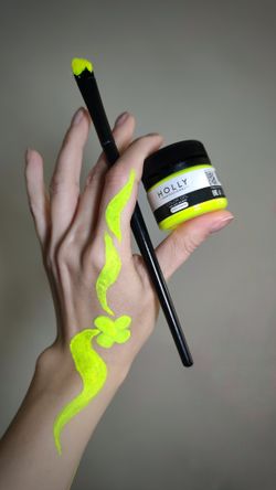 Декоративный гель для лица, волос и тела Color Gel Yellow Neon