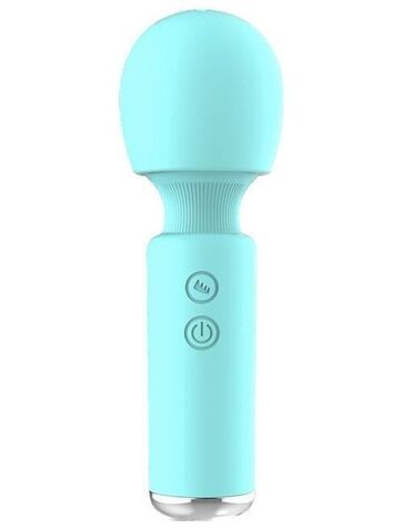 Аквамариновый перезаряжаемый мини-wand Intimate Wand (Цвет: аквамариновый)