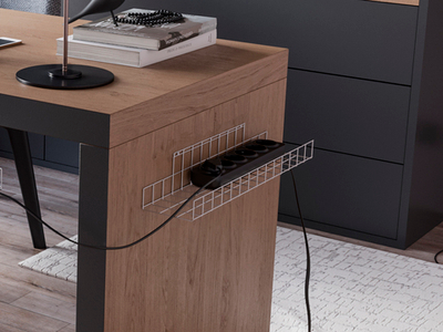 Корзина для фиксации источников питания (крепление к боковой стенке) (Белый муар)