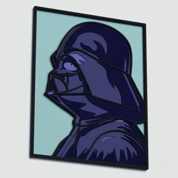 3D Картина по номерам из дерева Вейдер, 38x50 см