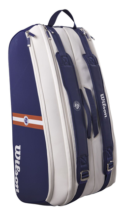 Сумка теннисная Wilson Roland Garros Super Tour 9 Pack - navy/white/clay