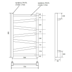 Полотенцесушитель водяной Point Феникс PN15158 П7 500x800, хром