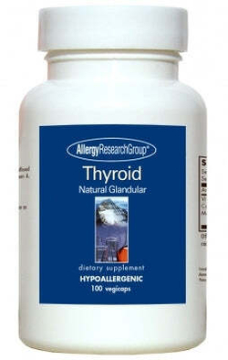 Thyroid Natural Glandular 40 мг 100 капсул Allergy Research Group