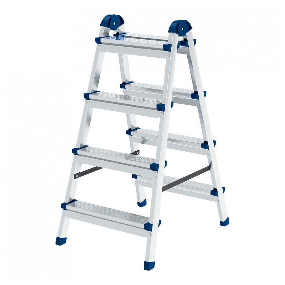 Стремянка 4 ступени оцинкованная двухсторонняя