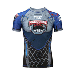 RGI-10569 Рашгард RASH GUARD HARDCORE черно-синий