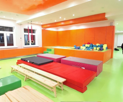 Мат "Гимнастический" - чехол Оксфорд - наполнение облегченный поролон - 2x1x0.1м - ПОДКИДНОЙ