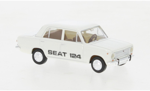 Автомобиль Seat 124, белый, 1968, 1:87