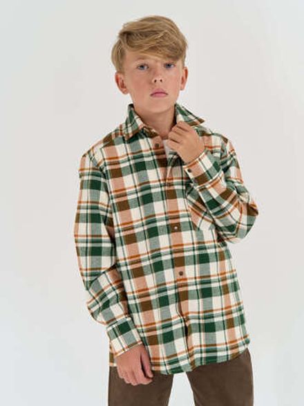 Рубашка фланелевая "Малахит" 7+
