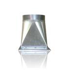 Переход c прямоугольного на круглое сечение (оц. сталь) 600х300-d315