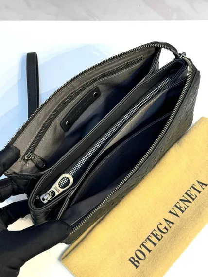 Клатч мужской Bottega Veneta Intrecciato черный