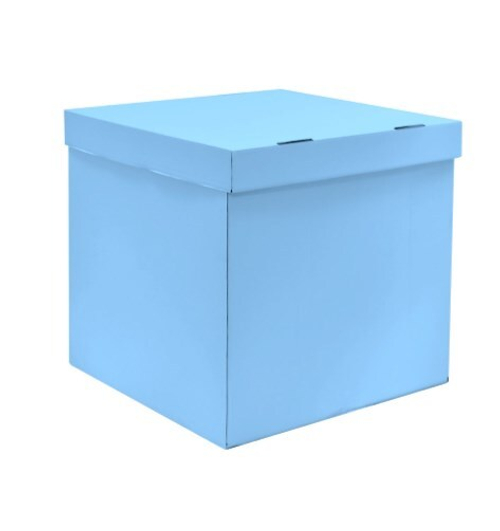 Коробка для воздушных шаров Голубой, 60*60*60 см
