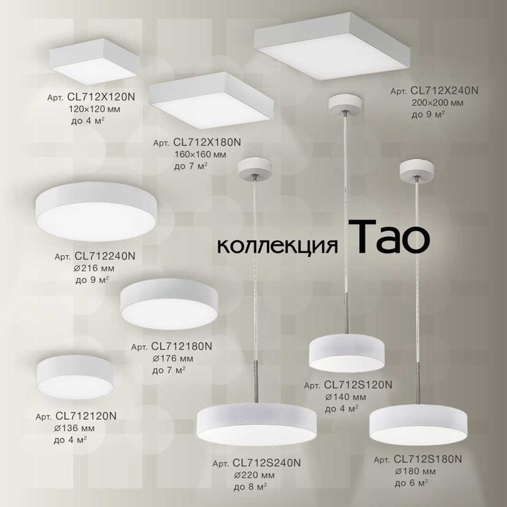 Накладной светодиодный светильник Citilux Тао CL712240N