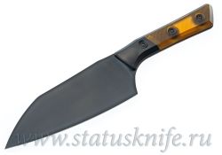 Нож Microtech Kitchen Santoku DLC Bolster Ultem Signature 3200B-1DLCTULSфотография - 1