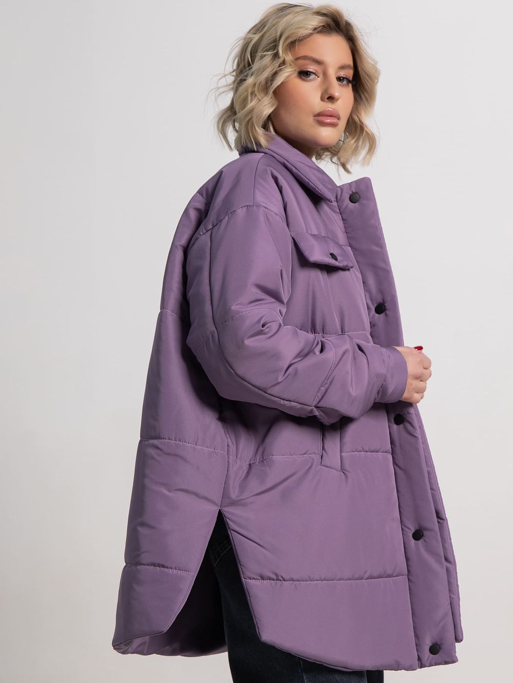 Куртка демисезонная Асель (фиолетовая) Б15318-39М LT Collection