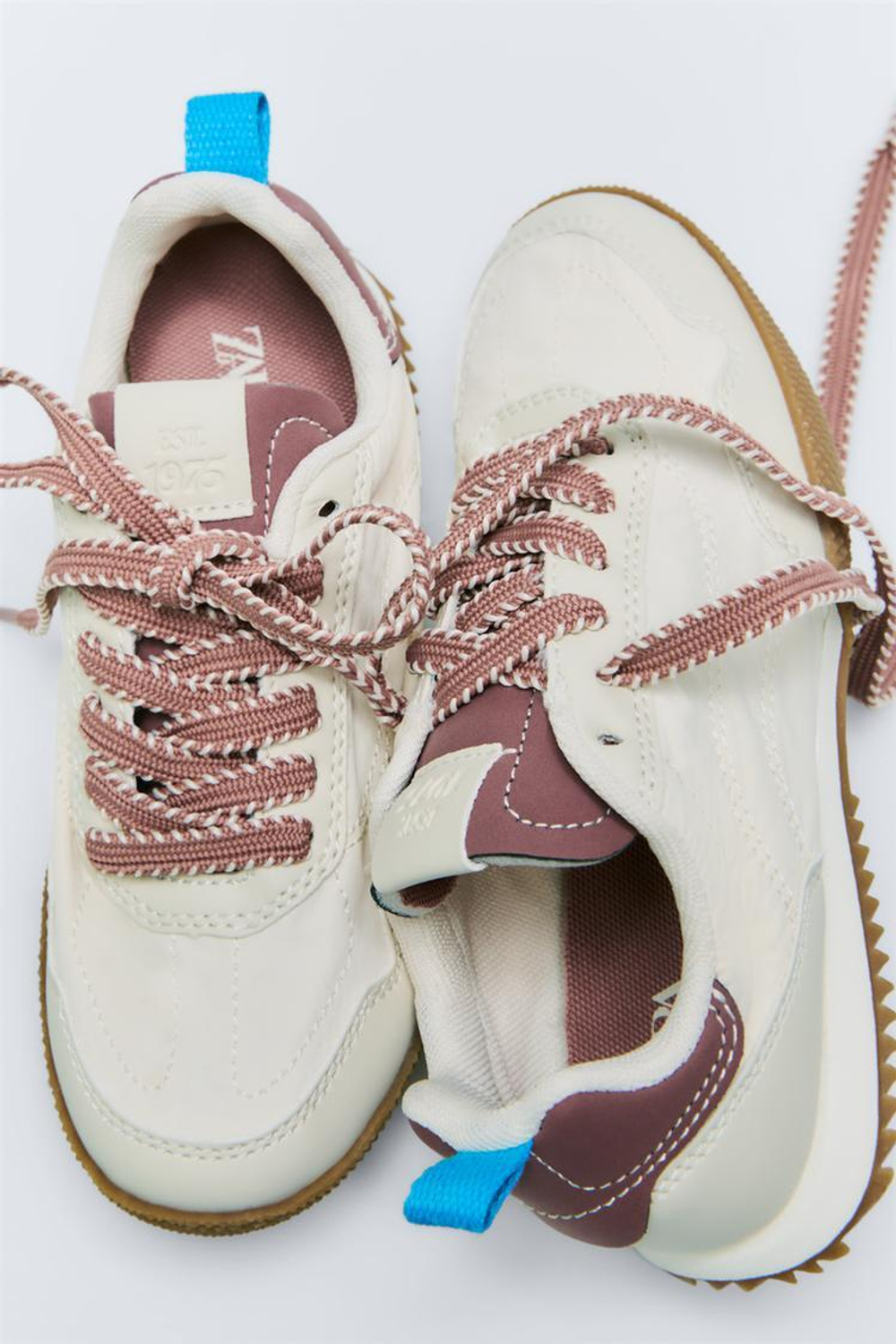 ZARA КРОССОВКИ SOFT, ЭКРЮ