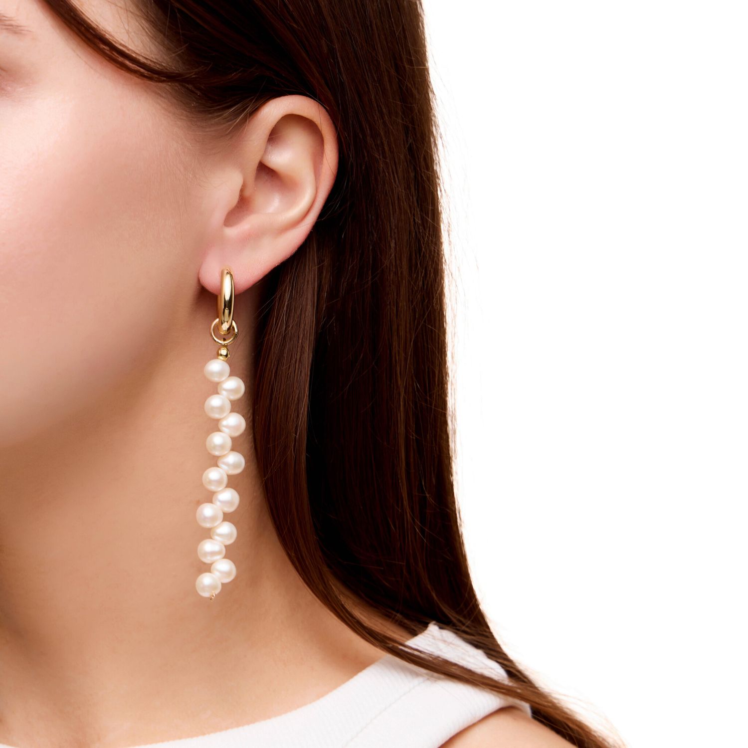 Серьга/подвеска на купальник Pearl Waterfall Earring