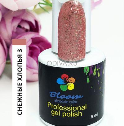 Гель-лак Bloom №257 "Снежные хлопья 3" 8 мл