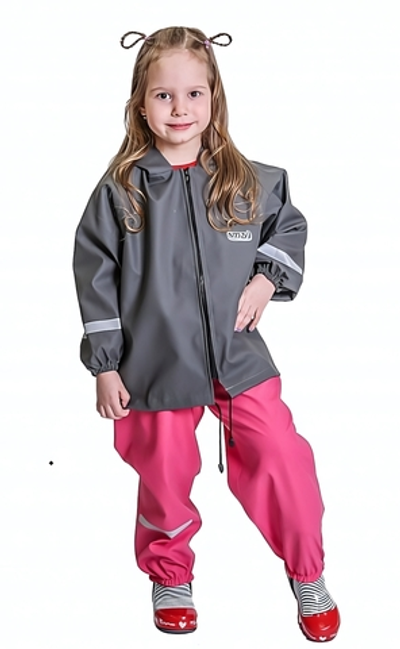 Куртка непромокайка р.110 серая (Smail)