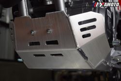Yamoto Skid Plate for Honda CRF300L (2021-UP). Aluminium, 4mm. Silver