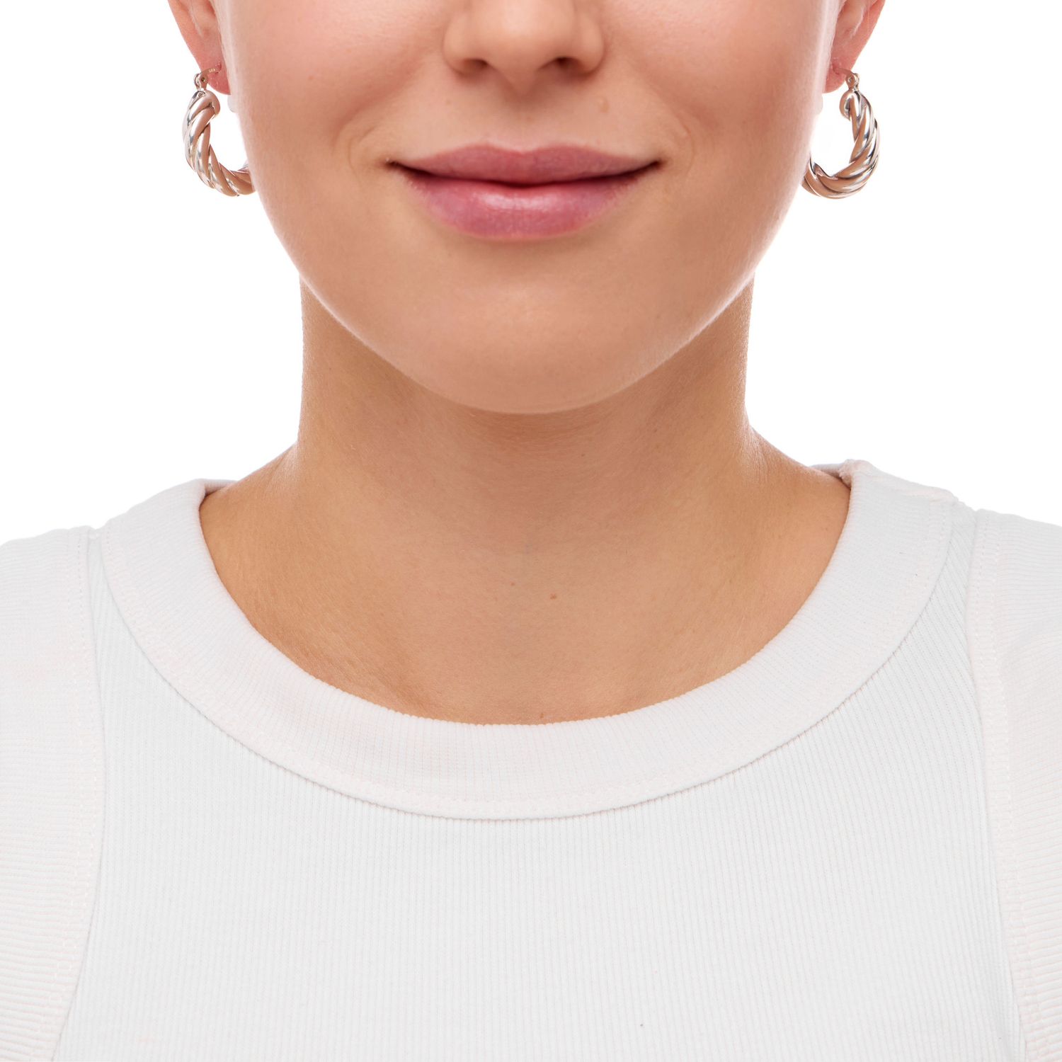 Серьги Silver Rope Earrings