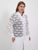 Бомбер кружевной летний