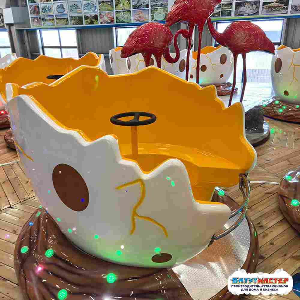 Аттракцион кружки «Затерянный мир» 12 чашек, 24 мест, 13×13×2 м