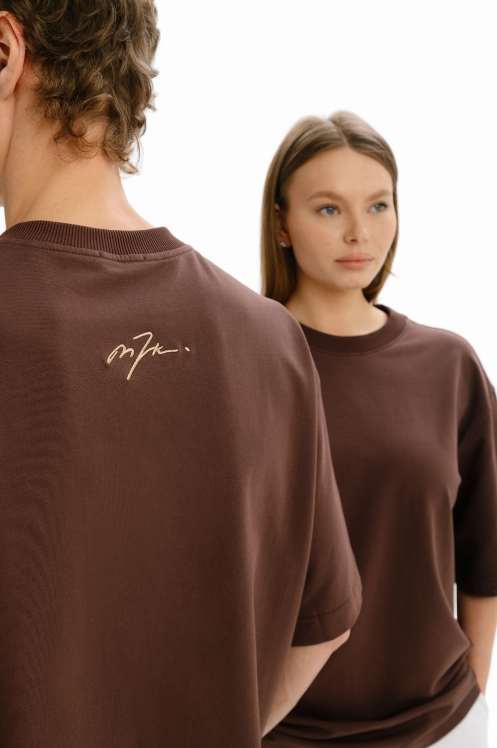 Футболка Mazzika Unisex Oversize OneSize, цвет темный шоколад