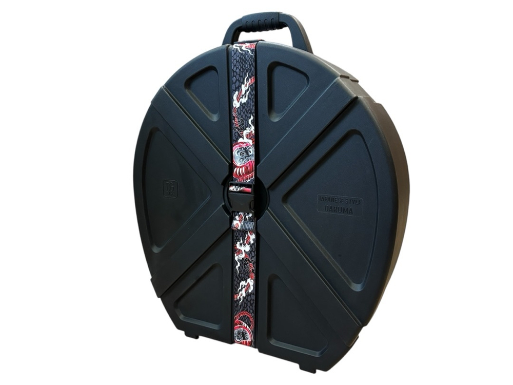 Кейс кофр ЧЕРНЫЙ для барабанных тарелок до 22" на колесах и с выдвижной ручкой DGCASE DARUMA 22-01А